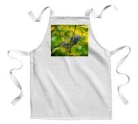 Fabulous Tablier Enfant Cuisine Bel Oiseau Sur Une Branche - Qualité Premium 100% Coton Blanc G