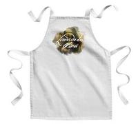 Fabulous Tablier Enfant Cuisine Da Vinci Signature Peinture - Qualité Premium 100% Coton Blanc G