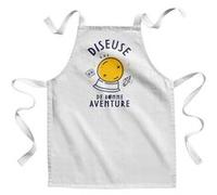 Fabulous Tablier Enfant Cuisine Diseuse de Bonne Aventure - Qualité Premium 100% Coton Blanc G