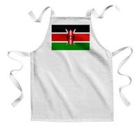 Fabulous Tablier Enfant Cuisine Drapeau Kenya - Qualité Premium 100% Coton Blanc G