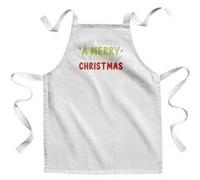 Fabulous Tablier Enfant Cuisine Have Yourself a Merry Little Christmas - Qualité Premium 100% Coton Blanc G