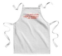 Fabulous Tablier Enfant Cuisine La Meilleure Aide à Domicile du Monde - Qualité Premium 100% Coton Blanc G