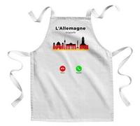 Fabulous Tablier Enfant Cuisine L'Allemagne M'Appelle Patrimoine et Drapeau - Qualité Premium 100% Coton Blanc G