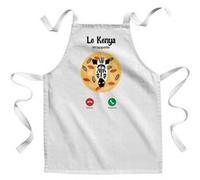 Fabulous Tablier Enfant Cuisine Le Kenya M'Appelle Zèbre - Qualité Premium 100% Coton Blanc G