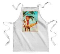Fabulous Tablier Enfant Cuisine Miami Florida Affiche Vintage - Qualité Premium 100% Coton Blanc G