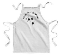 Fabulous Tablier Enfant Cuisine Mignon Comme un bouton - Qualité Premium 100% Coton Blanc G