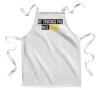 Fabulous Tablier Enfant Cuisine Ne Touches Pas Mes Frites - Qualité Premium 100% Coton Blanc G