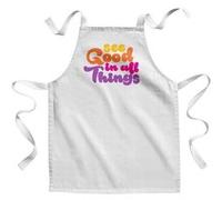 Fabulous Tablier Enfant Cuisine See Good in All Things - Qualité Premium 100% Coton Blanc G
