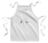 Fabulous Tablier Enfant Cuisine Walk Oiseau Bla Bla Dessins - Qualité Premium 100% Coton Blanc G