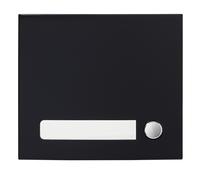 Façade 1 BP finition noire satinée pour module d'appel GTSW 200431 - AIPHONE GF1PB
