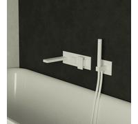 Façade bain douche mitigeur 2 Sorties Tabula Blanc Mat - CRISTINA ONDYNA TA10224