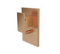 Façade De Douche Mitigeur 2 Sorties Tabula Or Rose Brossé - CRISTINA ONDYNA TA68934P