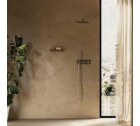 Façade douche/bain douche mitigeur 2 sorties Chromé - CRISTINA ONDYNA FA60251