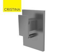 Façade douche mitigeur mural encastré Métal Brossé Tabula - CRISTINA ONDYNA TA68977