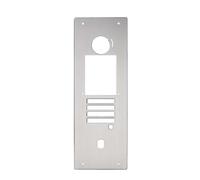 Façade inox A316L qualité marine, 6 vis pour GTDMBLVN, avec boîtier encastrement - AIPHONE PGTBI3166V