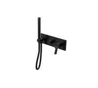 Facade Mitigeur Bain Douche 2 Sorties Piega Chrome Noir Brosse Pvd - CRISTINA ONDYNA PA60275I