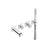 FACADE MITIGEUR ENCASTRE BAIN DOUCHE ITALY POIGNEE CALACATTA - CRISTINA ONDYNA IT10251CC