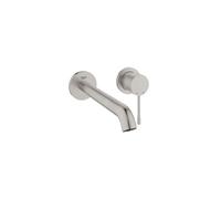 Façade Mitigeur ESSENCE 2 trous lavabo taille L saillie 230 supersteel