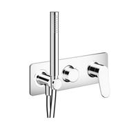 Façade mitigeur externe douche murale 2 sorties Chromé - CRISTINA ONDYNA BT60251