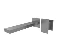 Façade mitigeur lavabo 2 trous Tabula Bec 230 Mm Métal Brossé - CRISTINA ONDYNA TA25977
