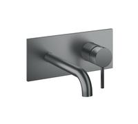 Façade mitigeur lavabo bec 185 mm Phi Metal Brossé - CRISTINA ONDYNA PH25677