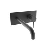 Facade Mitigeur Lavabo Bec 225 Mm Picche Blackmat - CRISTINA ONDYNA PH25813