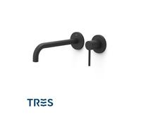 Façade mitigeur lavabo Noir mat - TRES 26230022NM