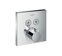 Façade pour mitigeur thermostatique encastré ShowerSelect avec 2 fonctions chromé