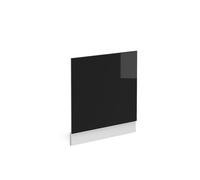 Vicco Façade R-Line, Noir Haute Brillance, 60cm | Pour lave-vaisselle semi-intégré de 60 cm · Sans plan de travail · Adapté à la façade de cuisine · Librement combinable