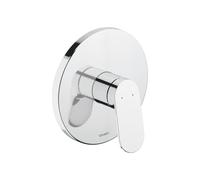 Façade robinet encastré 2 sorties DURAVIT Wave sans inverseur chromé brillant