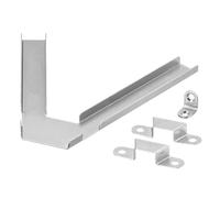 FACAIIO Bibliothèque Billy avec équerre d'angle galvanisée de 40 x 28 cm, kit de matériel résistant à la rouille, solution de rangement simple et propre