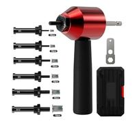 FACAIIO Convertisseur d'écrou de rivet électrique portable sans fil, kit de riveteuse M10 avec étui, adaptateur robuste en acier au chrome vanadium
