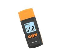 FACAIIO GM605 Humidimètre professionnel pour planches de bois et papier | Écran avec verrou de lecture, 4 options de matériau, mise hors tension manuelle et automatique, design compact noir