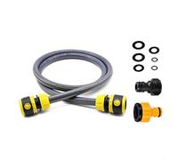 FACAIIO Kit de connexion de tuyau d'arrosage avec tuyau en PVC de 1,5 m, raccords rapides de 3 à 10,2 cm pour adaptateurs BSP, ensemble de raccords de tuyau en plastique pour nettoyage et irrigation