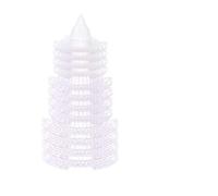 FACAIIO Lot de 10 coussinets de drainage en maille en forme de cône pour pot de fleurs en polypropylène respirant avec ailes stabilisatrices, grille de rétention du sol réutilisable, 3 tailles