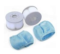 FACAIIO Lot de 2 filets de protection pour panier filtrant MSpa - Compatible avec Aurora Alpine Camaro Soho Bliss Silver Delight Elite Concept Spas - Bleu - 5,4 cm