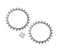 FACAIIO Lot de 2 pointes en acier inoxydable pour Worx Landroid Model L, points de traction ébavurés pour roues de 220 mm, vis incluses pour WR153E WR155E WR147E.1 WR148E
