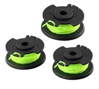 FACAIIO Lot de 3 bobines de fil de débroussailleuse Ryobi RAC143 36 V pré-enroulées en nylon avec boîtier en ABS, remplacement facile à clipser pour modèles sans fil
