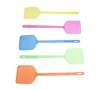FACAIIO Lot de 5 tapettes à mouches avec poignée étendue, plastique léger | Raquette anti-moustiques pour intérieur et extérieur, tueur d'insectes efficace en couleurs mélangées