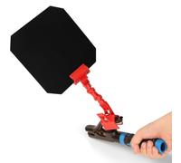 FACAIIO Masque de soudage avec rotation à 360 degrés, plastique robuste | Plaque de protection pour lampe de poche, visière de sécurité réglable pour travaux de soudage à l'arc MIG TIG, noir et rouge