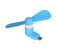 FACAIIO Mini ventilateur USB pour téléphone portable, ventilateur de refroidissement en silicone avec moteur haute vitesse, silencieux et léger, pour appareils de type 8,9 cm, 6 couleurs