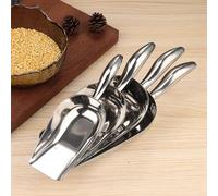 FACAIIO Pelle à glace robuste en acier inoxydable pour glace, céréales, aliments et thé, design ergonomique pour la maison et le commerce