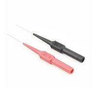 FACAIIO Pour sondes de test multimètre rouge et noir, pointes d'aiguille en cuivre avec poignées souples, test électrique sensible