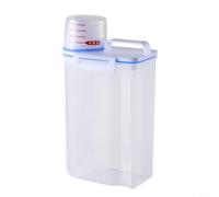 FACAIIO Récipient de conservation alimentaire à grande ouverture avec couvercle scellé et pelle - Distributeur de céréales transparent pour aliments secs - Organiseur de cuisine peu encombrant