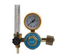 FACAIIO Régulateur de pression Argon 15MPa avec débitmètre YQAr-731L | Régulateur de pression Argon YQAr-731L avec manomètre et débitmètre YQAr-731L Réducteur de pression de gaz argon avec jauge