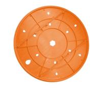 FACAIIO Remplisseur de pot de fleurs rond épissé avec trous de drainage, léger pour insert en polypropylène pour grands pots de fleurs, orange