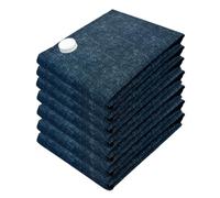 FACAIIO Sac de compression portable épais pour voyage, garde-robe, rangement économe en espace, couettes et manteaux, bleu