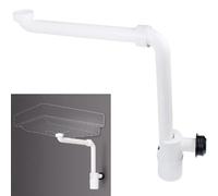 FACAIIO Siphon d'évier réglable de 3,8 cm avec filtre à cheveux, pour bouteille rotative à 360 ° pour lavabo de salle de bain, siphon anti-fuite