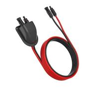 FACAIIO Solaire pour système d'entrée à double câble avec rallonge de 2 m, presse-étoupe ABS résistant aux intempéries IP68 pour installation de panneaux de toit de camping-car, yacht, noir
