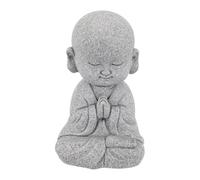 FACAIIO Statue de petit moine Bouddha en résine style chinois pour décoration de salon de thé 4 x 3 x 6,5 cm